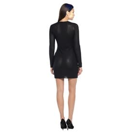 Vintage Versace Lace Up Plunged Neckline Mini Dress — image 4