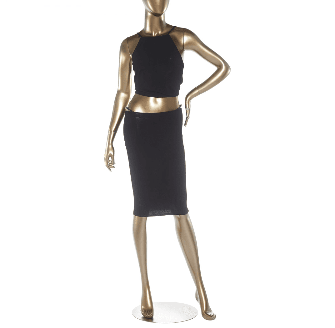 Gucci Black G String Skirt Set