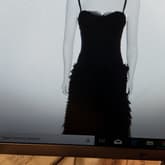 Christian Dior Ruffled Black Tulle Gown — image 1