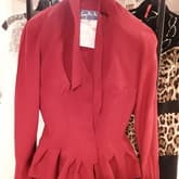 Thierry Mugler Red Skirt Set Vintage Suit — image 1