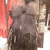 Oscar De La Renta Vintage 1992 Strapless Mini With Feathers — image 1
