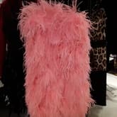 Adrienne Landau Flamingo Pink Feather Dress — image 1