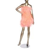 Adrienne Landau Flamingo Pink Feather Dress — image 2