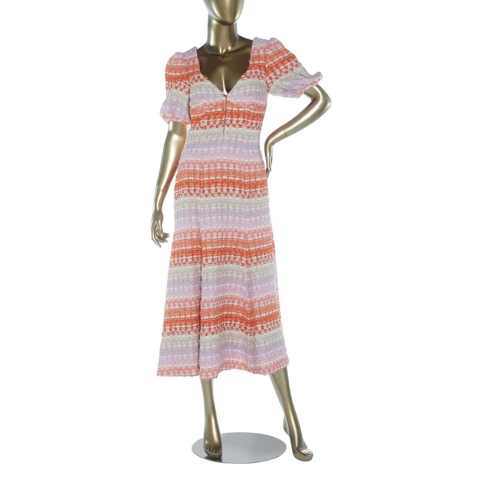 Markarian Exclusive Button-detailed Tweed Midi Dress