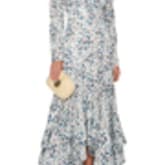Acler Taubman Pussy-bow Floral-print Cotton And Silk-blend Dress — image 1