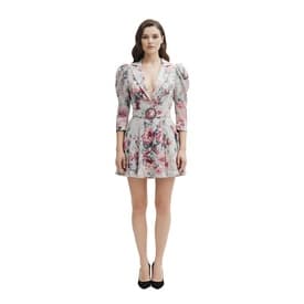 Attico Belted Floral-print Cotton-gabardine Mini Dress — image 4