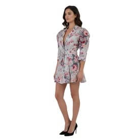 Attico Belted Floral-print Cotton-gabardine Mini Dress — image 8