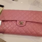 Chanel Pink Envelope Clutch — image 1