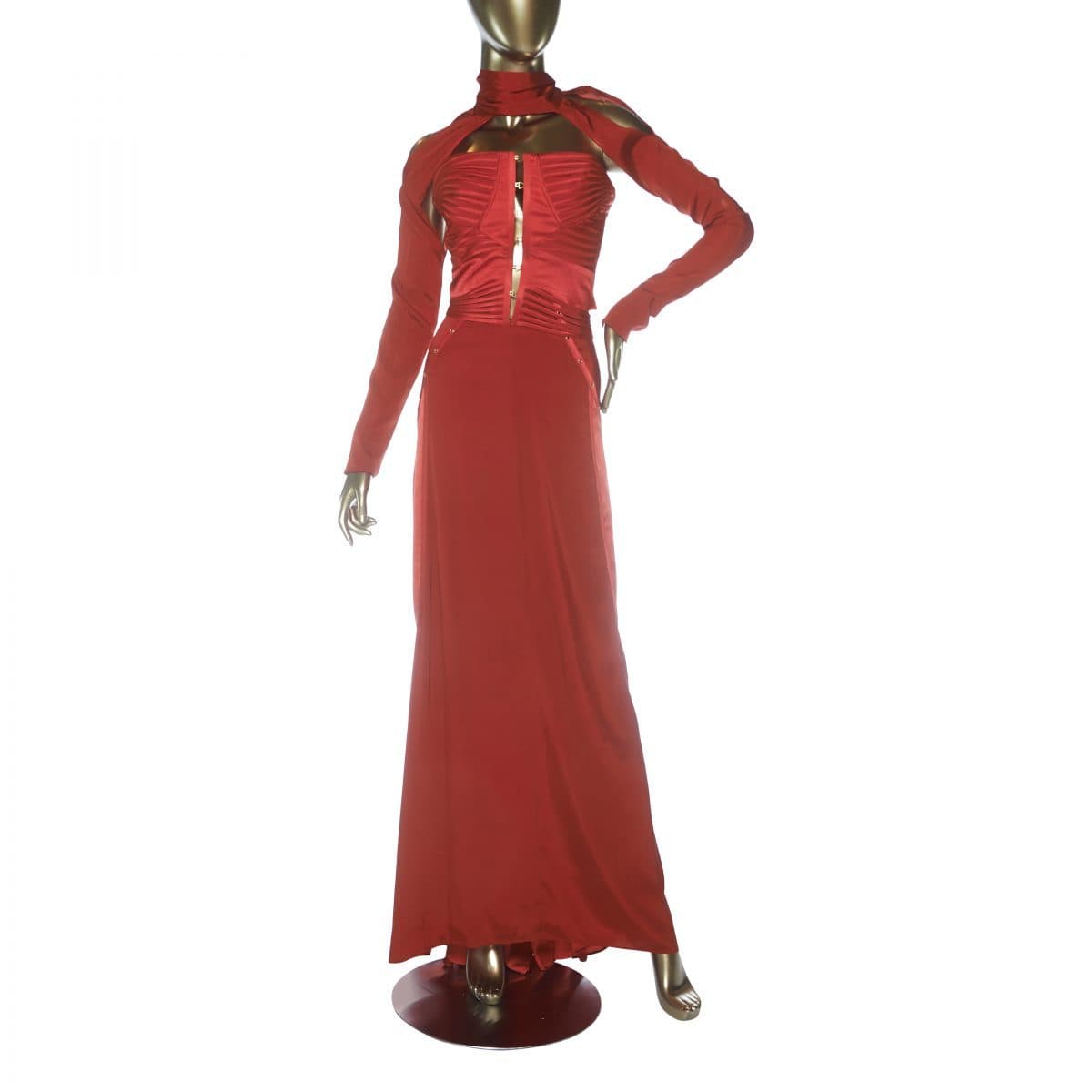 Vintage Gucci Silk Corset Gown