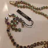 Vintage Chanel Aurora Stone Chain Belt With Cc Logo Worn By Linda Evangelista Circa 90's — image 2