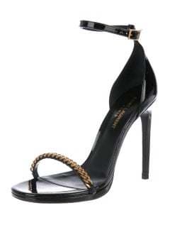 Saint Laurent Patent Leather Sandals