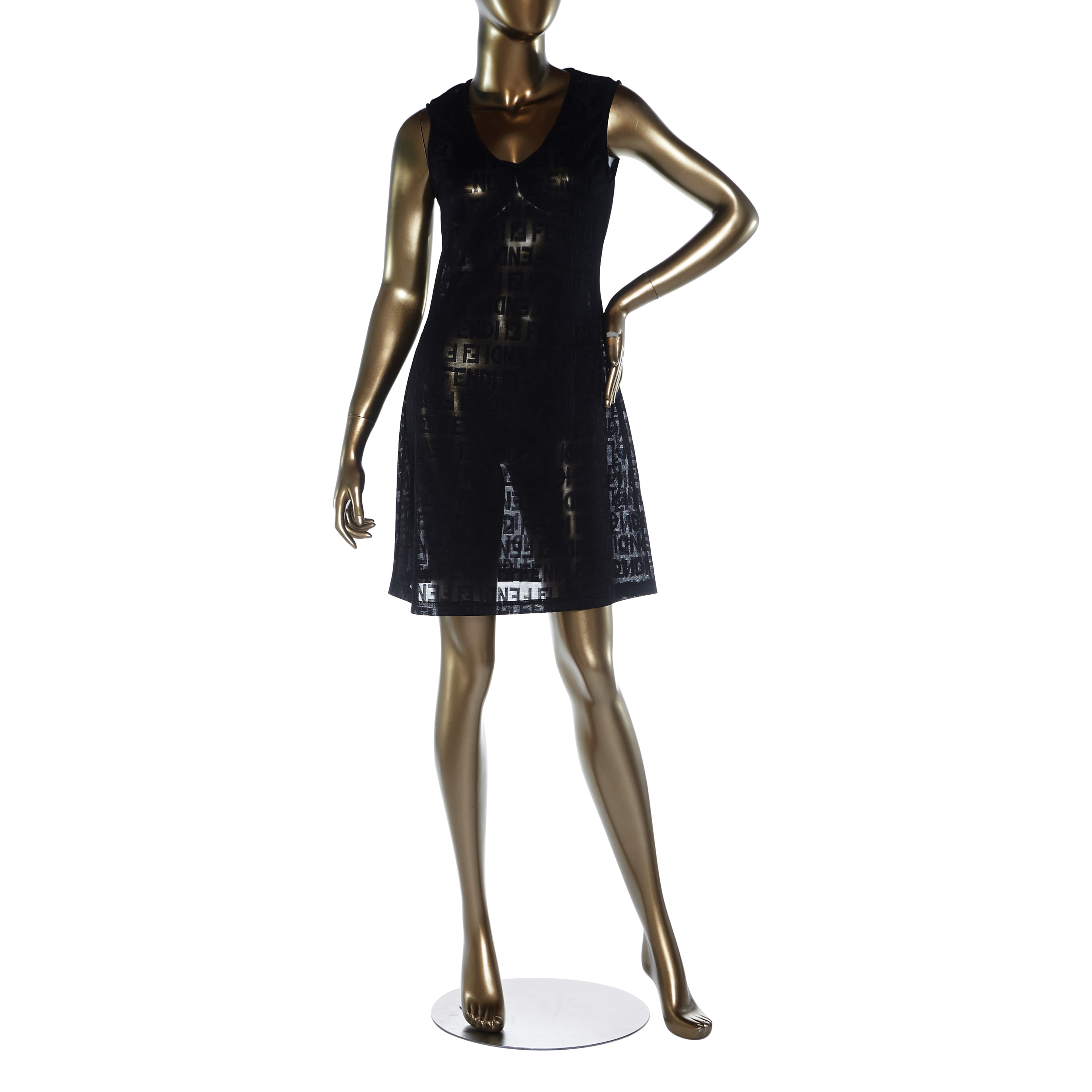 Fendi Black Sleeveless Dress