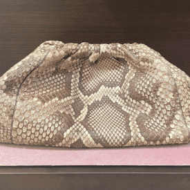Bottega Veneta Pouch Oversized Clutch Bag In Python — image 3