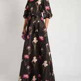 Rochas Off The Shoulder Floral Dress — image 1