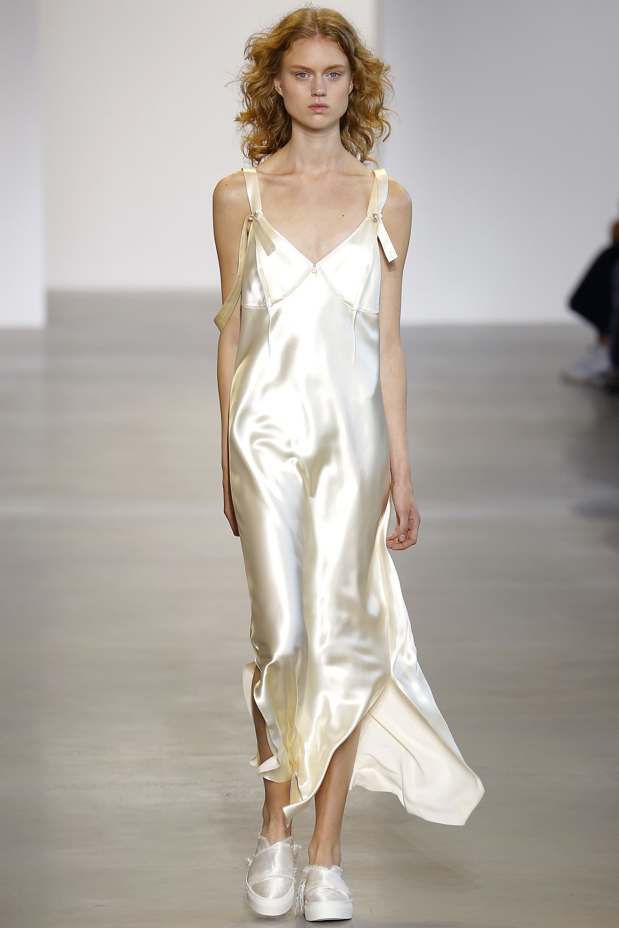 Calvin Klein Spring 2016 Satin Slip Dress