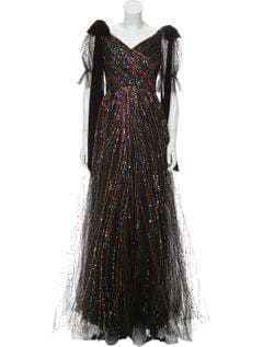 Valentino Embellished Tulle Gown