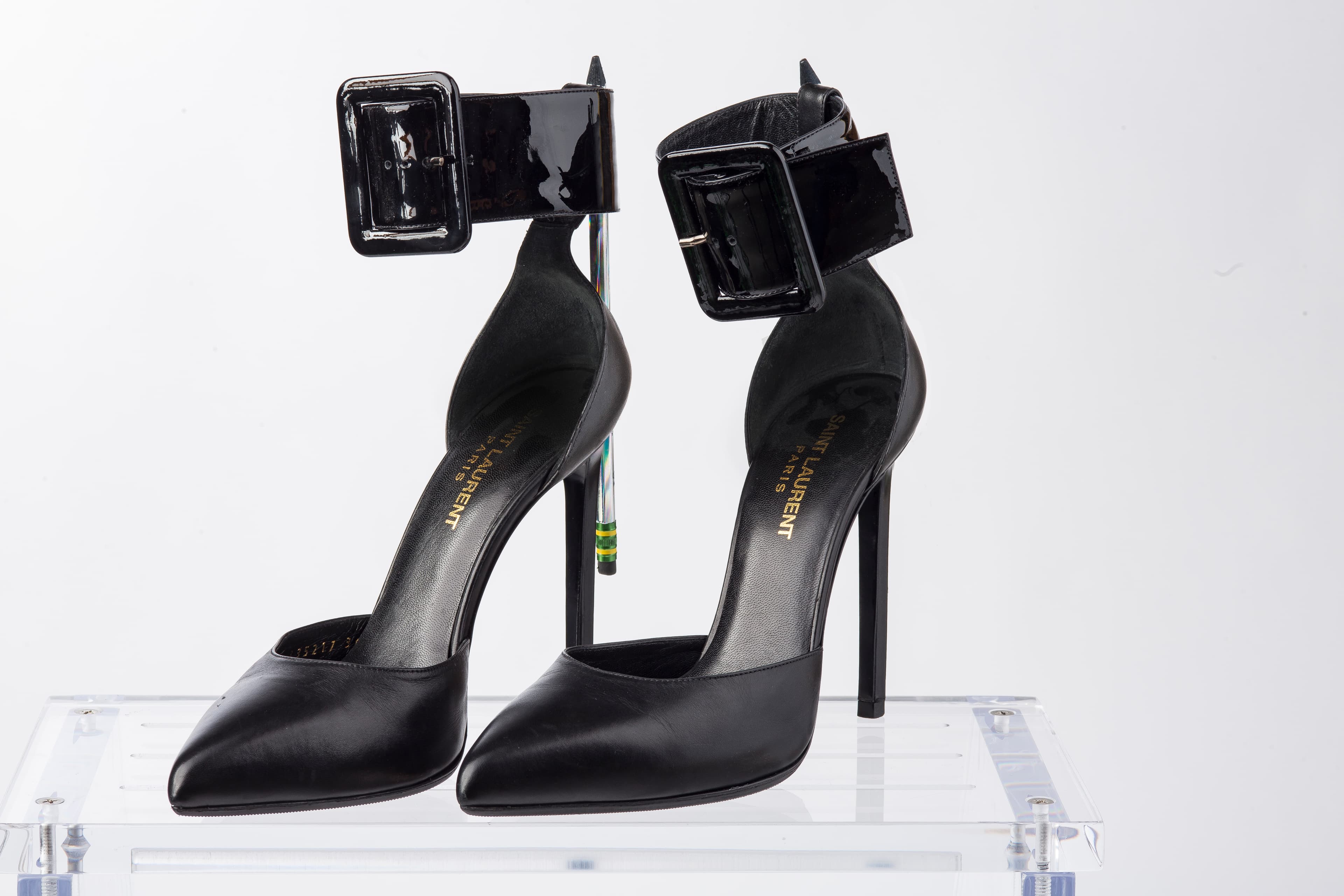 Saint Laurent Black Pumps Ankle Buckle