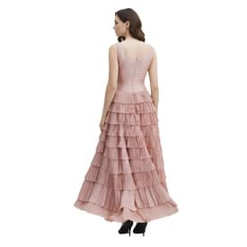 Oscar De La Renta Blush Pink Tiered Gown — image 4