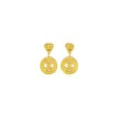 Chanel Vintage Rope Weave Cc Drop Statement Earrings — image 1