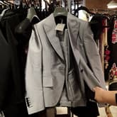 Tom Ford Grey Lavender Shiny Suit — image 1