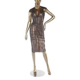 Tom Ford Mesh Cap Sleeve Dress With Nude Underlay — image 1