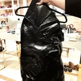 Saint Laurent Black Strapless Leather Dress — image 1