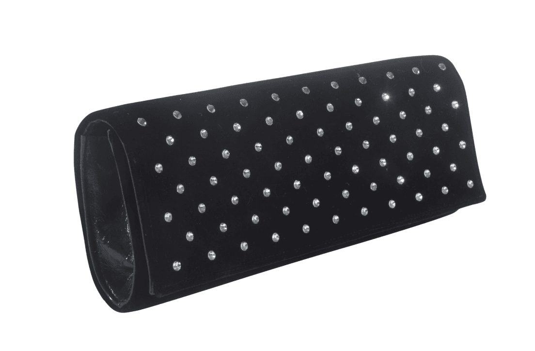 Saint Laurent Black Rhinestone Clutch
