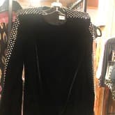 Saint Laurent Black Velvet Embellished Dress — image 1