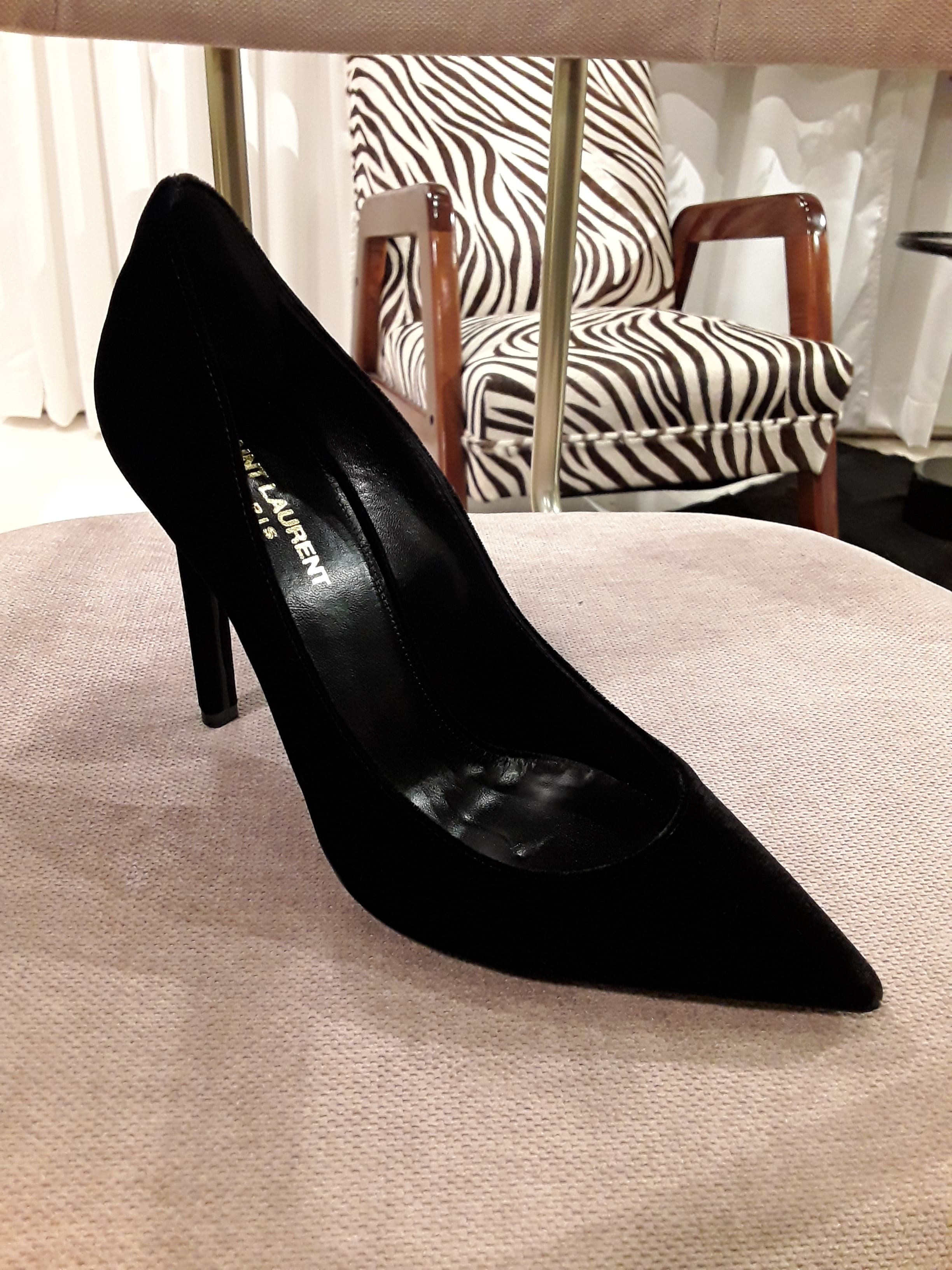 Saint Laurent Velvet Pumps