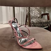 Tom Ford Pink Satin Heel Sandals 38.5 — image 1
