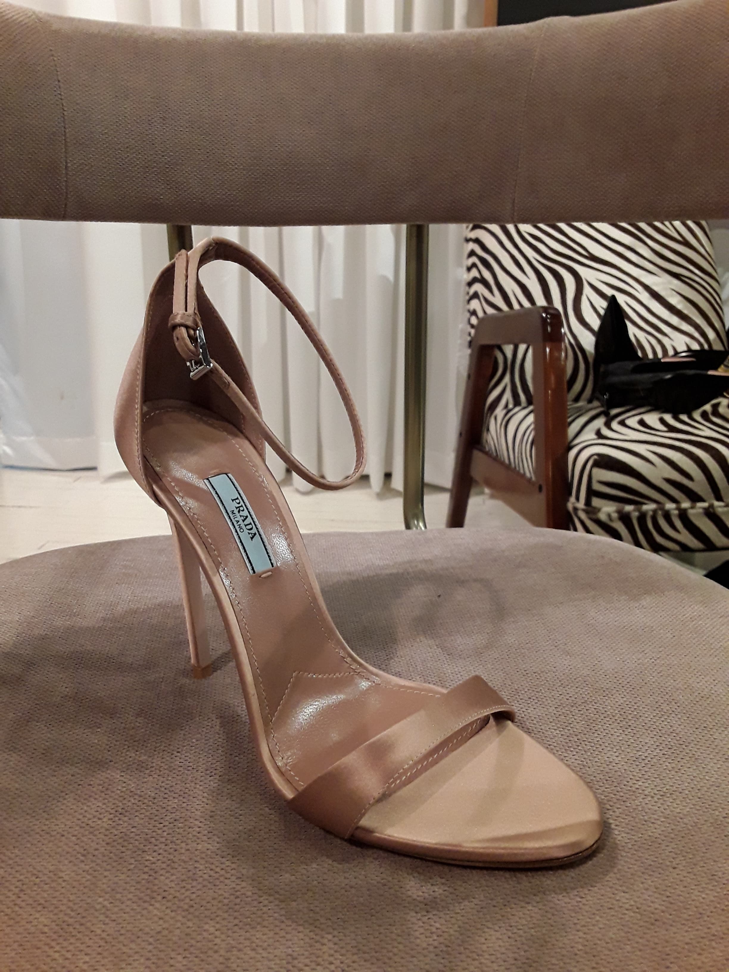 Prada Satin Sandals