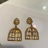 Chanel Vintage 1993 Bird Cage Earrings — image 1