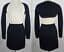 Vintage Chanel Boutique Navy Tweed Skirt Suit Cropped Bolero Jacket