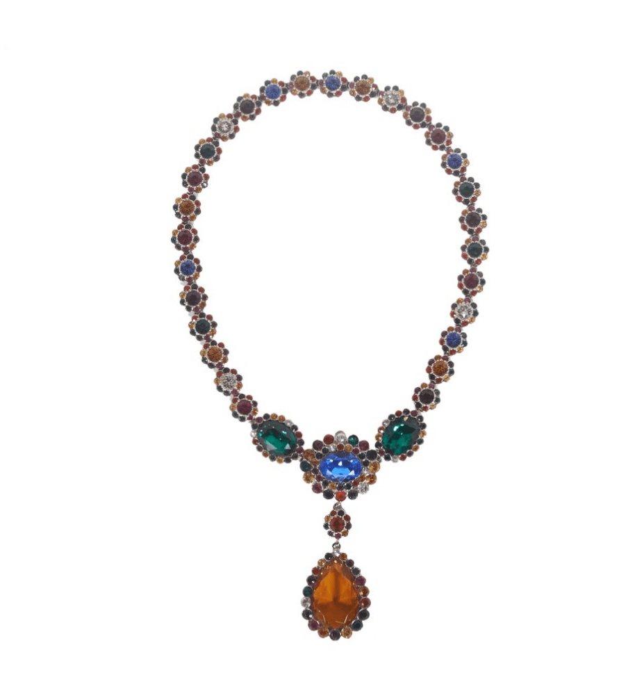 Miu Miu Multicolor Gem Stone Necklace