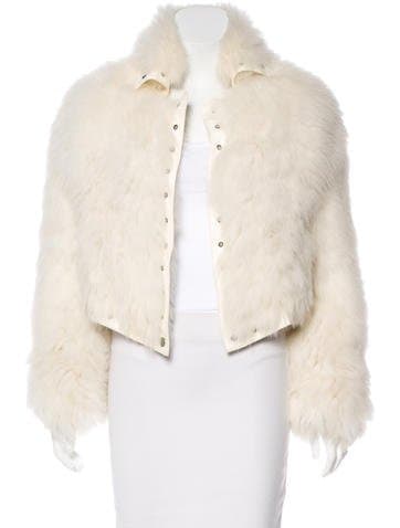 Antonio Leather-trimmed Fox Fur Jacket
