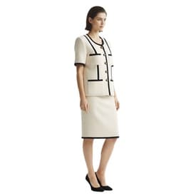 Chanel Vintage Ivory Linen Skirt Suit Set — image 7
