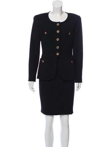 Chanel Vintage Wool Skirt Suit