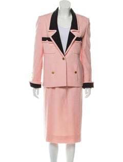 Chanel Vintage Notch-lapel Skirt Suit