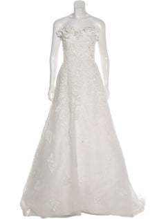 Oscar De La Renta Embellished Wedding Gown