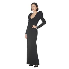 Saint Laurent Drap De Laine Column Dress In Black — image 7