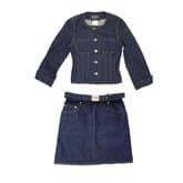 Chanel 1996 Denim Logo Skirt Set — image 1