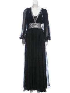 Dolce & Gabbana Crystal-embellished Silk Evening Dress
