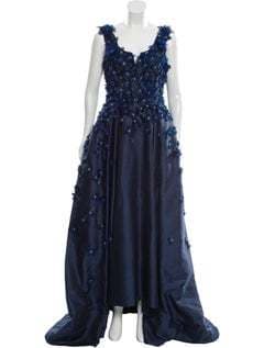 Carolina Herrera 2017 Floral Appliqué Gown