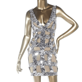 Tom Ford Sleeveless Mirror Embellished Short Dress — image 3