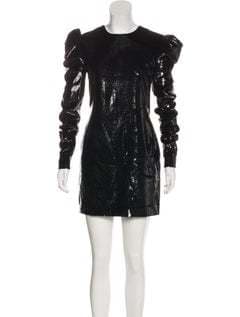 Saint Laurent Metallic Cocktail Dress