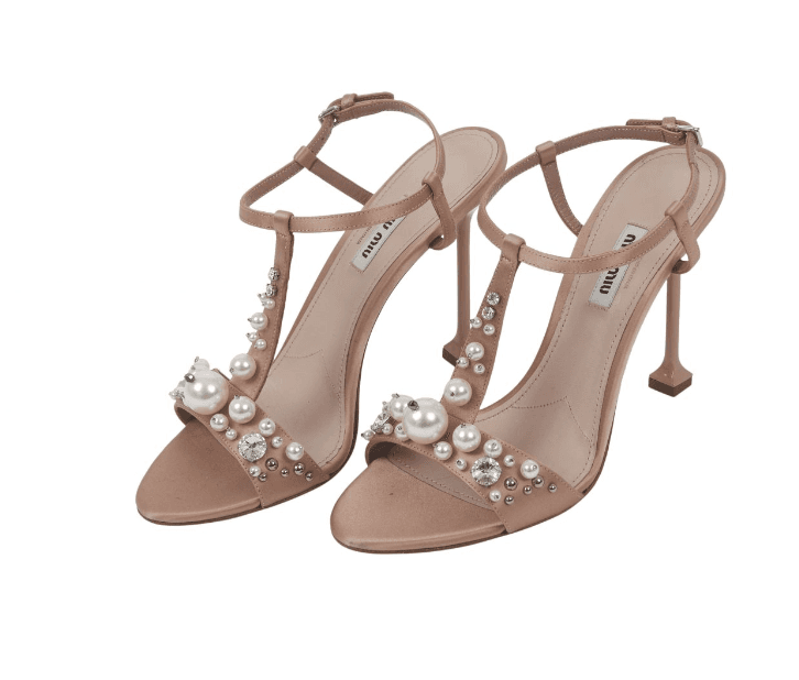 Miu Miu Satin Sandals