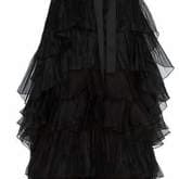 Johanna Ortiz Melancholy Dance Ruffled Silk-organza Gown In Black — image 1