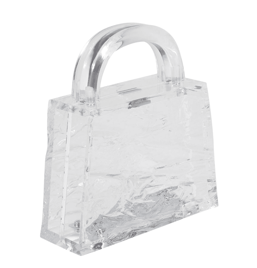 L'afshar Trapazoid Acrylic Evening Bag