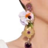 Ranjana Khan Divine Floral Gold-tone Drop Earrings — image 1
