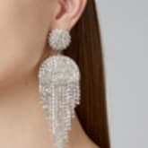 Oscar De La Renta Waterfall Crystal Drop Earrings — image 1